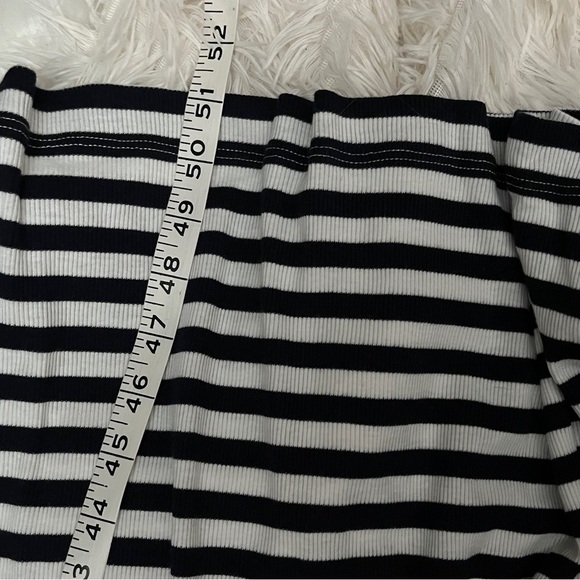 NWT H&M Ribbed Striped Maxi Dress Size M Minimalist Modern - Picture 11 of 13